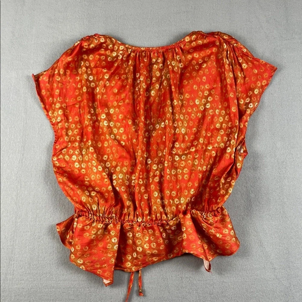 Free People Dreambound Top in coral/pink/gold Size: Medium